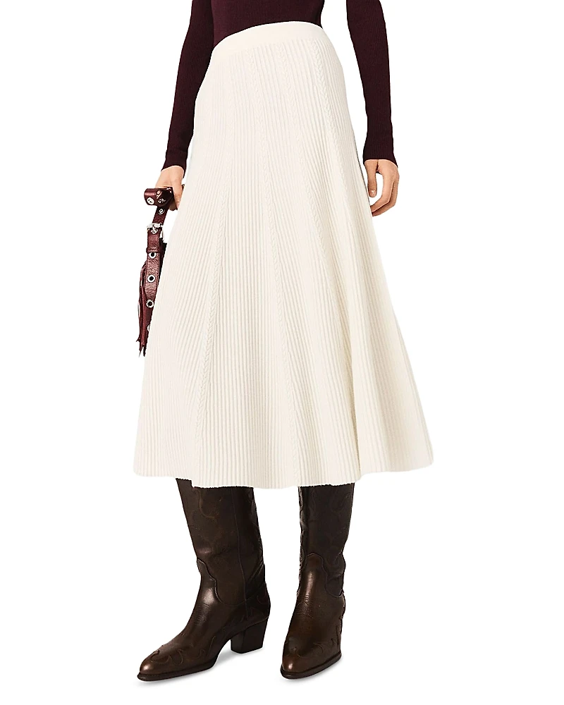 Maje Knit Maxi Skirt