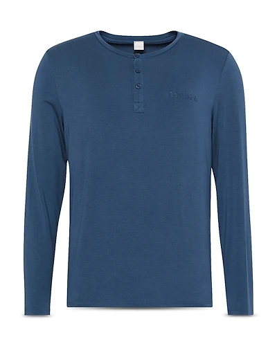 Calvin Klein Ultra Soft Henley Pajama Top
