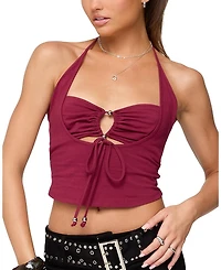 Edikted Ayana Layered Bandeau Halter Top