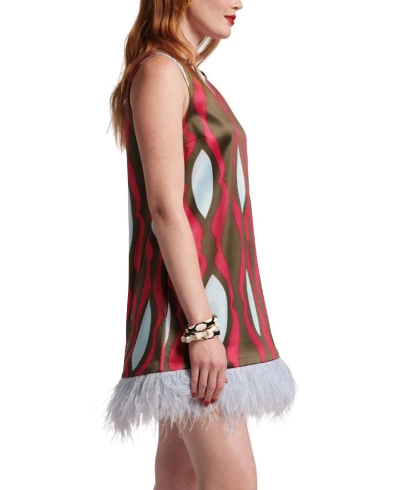 Darcy Shift Dress Lava Geo
