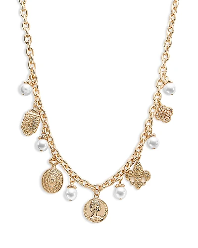 Aqua Mixed Charm Necklace, 18 - Exclusive