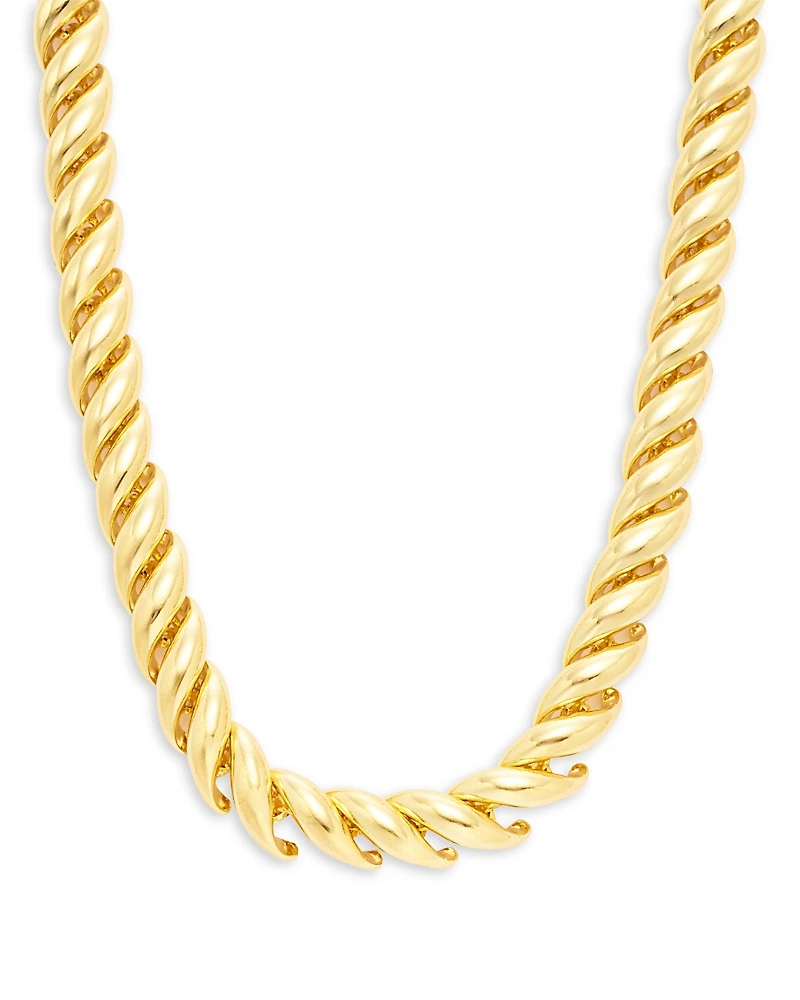 Aqua Chain Necklace, 14 - Exclusive