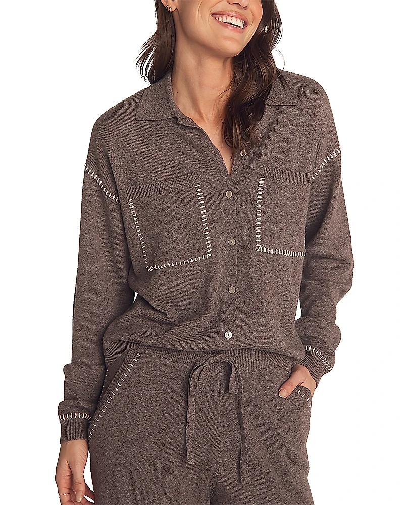 Bella Dahl Whipstitch Button Front Shirt