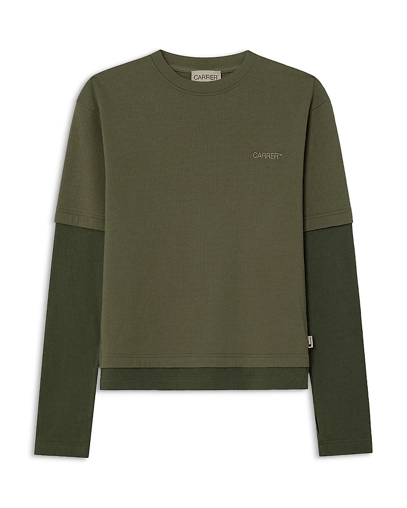 Carrer Roque Layered Look Long Sleeve Tee