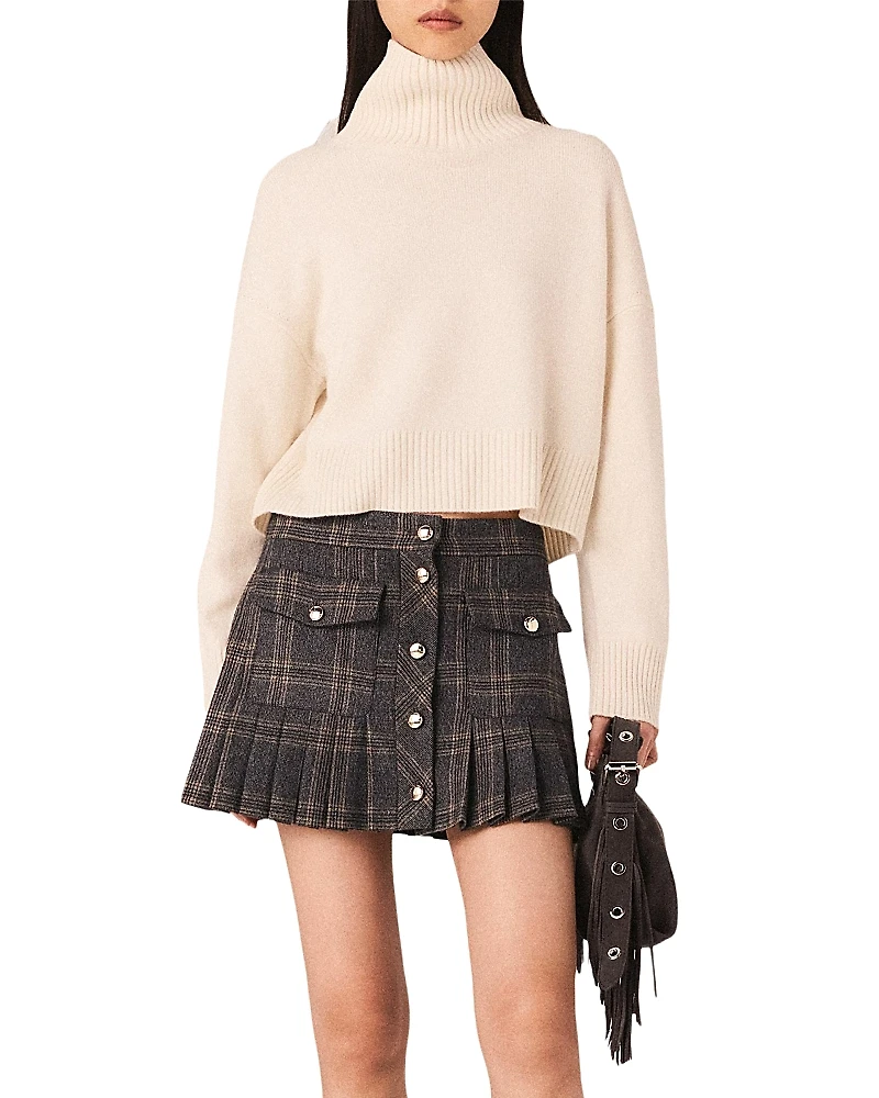 Maje High Neck Cashmere Sweater