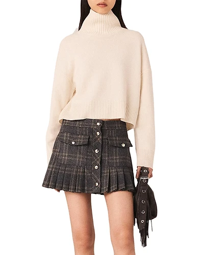 Maje High Neck Cashmere Sweater