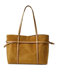 Veronica Beard Suede Lasso Bag