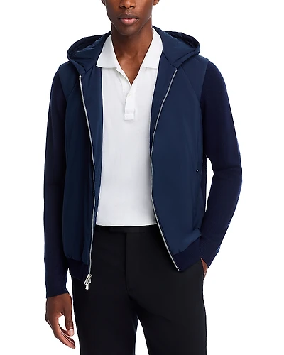 Peter Millar Crown Crafted Holdridge Hybrid Zip Hoodie Sweater