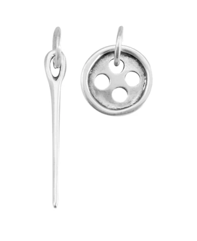 UNOde50 Button & Needle Earrings