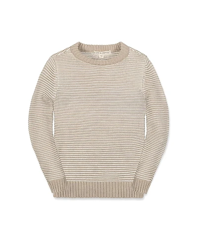 Hope & Henry Organic Long Sleeve Crewneck Pullover Sweater - Little Kid