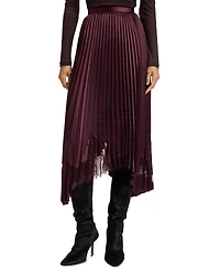 Boss Velacey Pleated Asymmetric Maxi Skirt