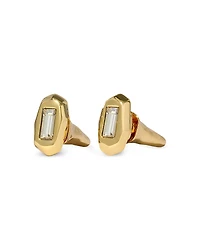 Alexis Bitar Faceted Crystal Stud Earrings