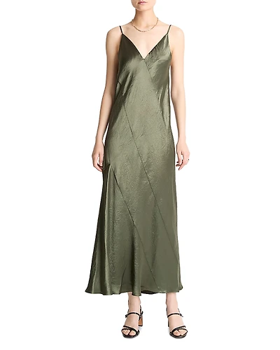 Vince Paneled Bias Slip Dress
