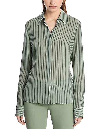 Michael Kors Striped Hansen Silk Shirt