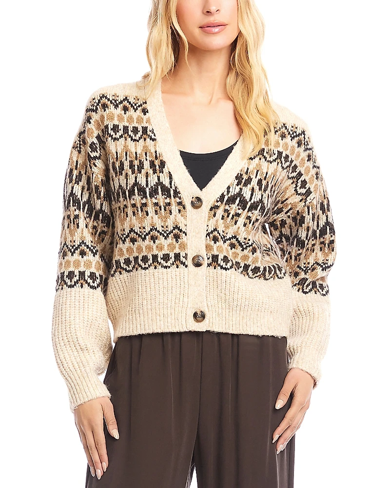 Karen Kane Jacquard Cardigan