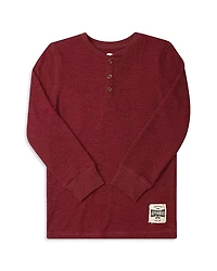Appaman Boys' Craftsman Thermal Henley Tee - Little Kid, Big Kid