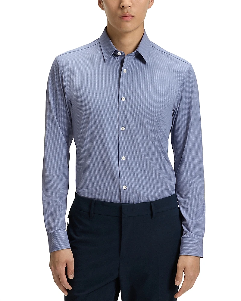 Boss Roan Slim Fit Button-Front Shirt