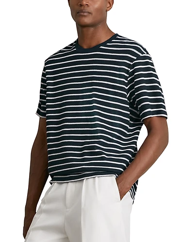 Reiss Woodhall Textured Stripe Tee