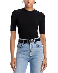 Frame Rib Crewneck Tee