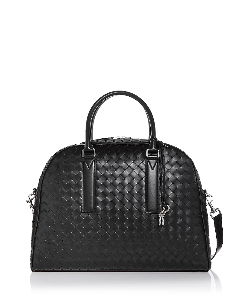 Bottega Veneta Avenue Intrecciato Leather Top Handle Bag