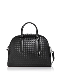 Bottega Veneta Avenue Intrecciato Leather Top Handle Bag