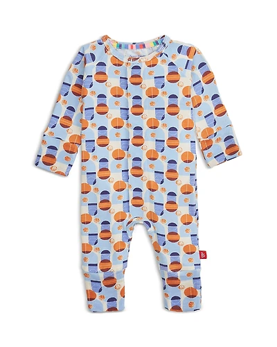 Magnetic Me Boys' Hoops There It Is Basketball Print Convertible Coverall - Baby