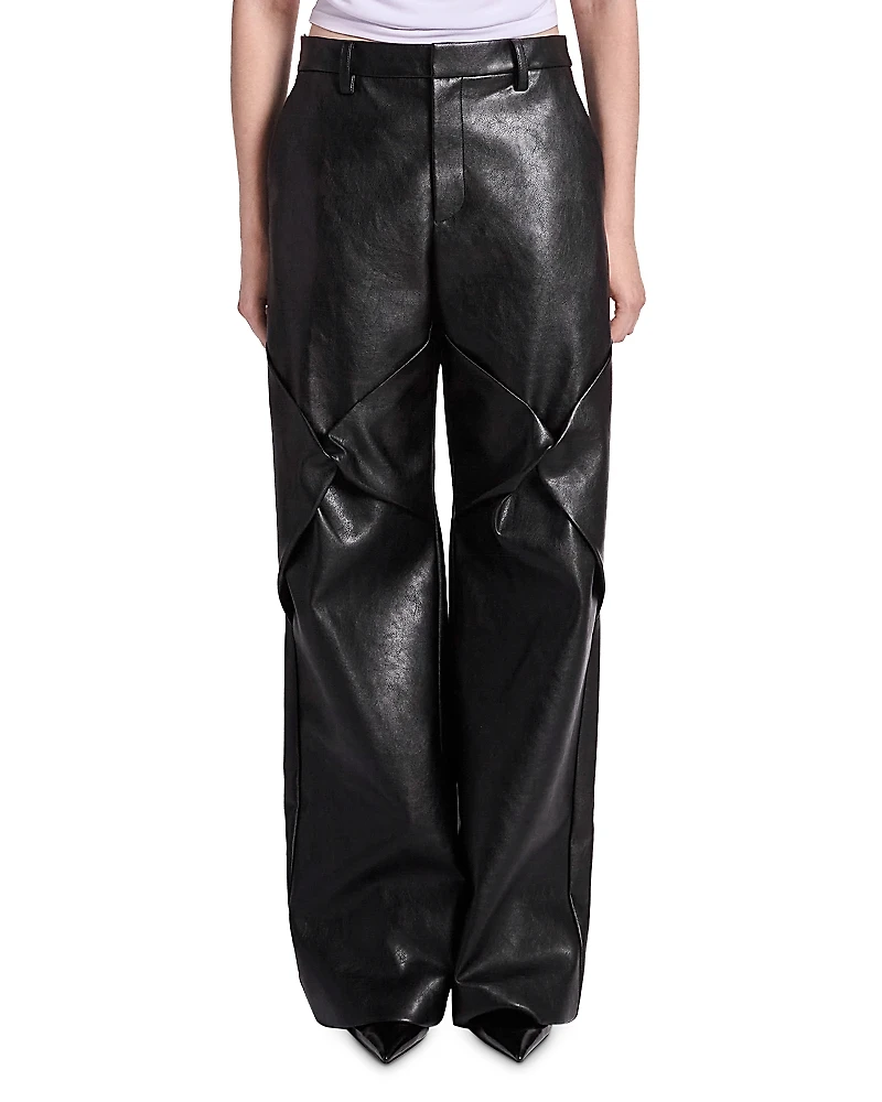 Kate Barton Draped Knee High Rise Pants