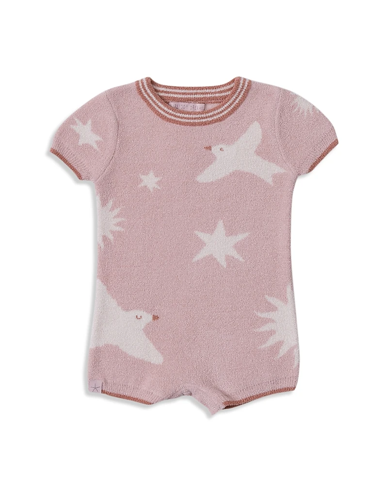 Barefoot Dreams Unisex CozyChic Ultra Lite Sparrow Romper - Baby
