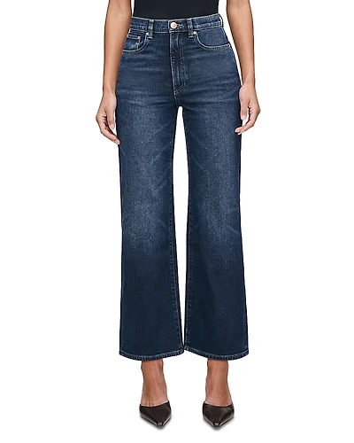 DL1961 Karmine SculptSystem High Rise Ankle Refined Wide Leg Jeans