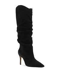 Schutz Women's Maryana Up Slouch Nubuck Leather Tall Boots