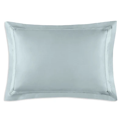 Amalia Home Collection Luiz Embroidered Sateen Standard Sham, Pair