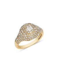 Bloomingdale's Fine Collection Diamond Round & Baguette Ring