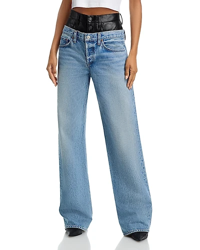 Agolde Elson High Rise Wide Leg Jeans