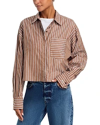 rag & bone Marin Cropped Stripe Shirt