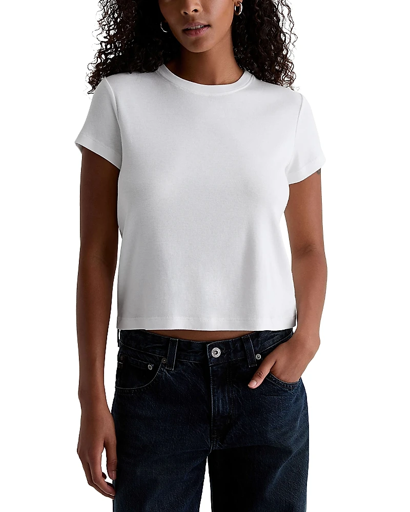 Ag Sadie Crew Cropped Tee