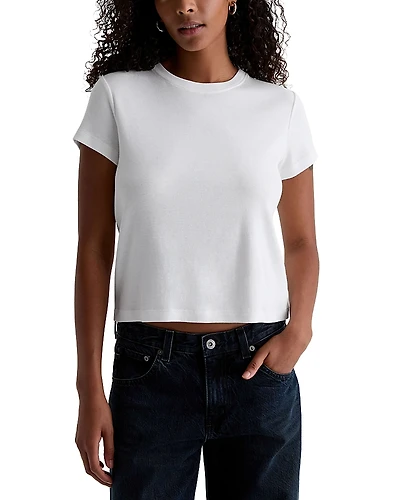 Ag Sadie Crew Cropped Tee