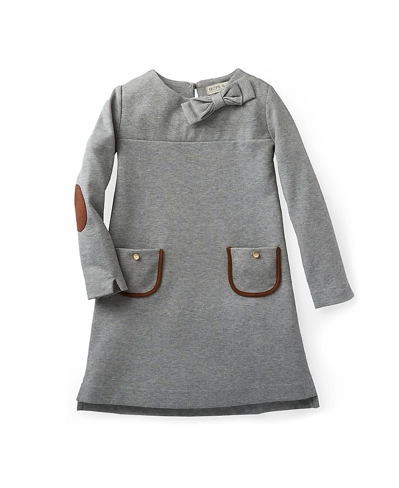 Hope & Henry Girls' Quilted Ponte Riding Dress - Baby