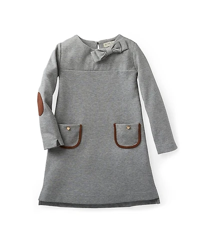 Hope & Henry Girls' Quilted Ponte Riding Dress - Baby