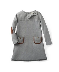 Hope & Henry Girls' Quilted Ponte Riding Dress - Baby