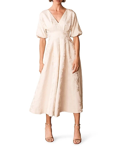 Mint Velvet Women's Jacquard Midi Dress