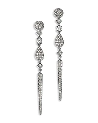 Bloomingdale's Fine Collection Diamond Pave Linear Drop Earrings