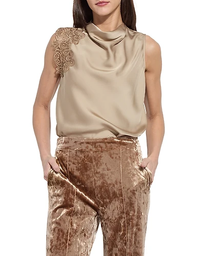 Lysse Teresa Guipure Lace Trim Top