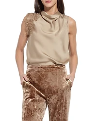 Lysse Teresa Guipure Lace Trim Top