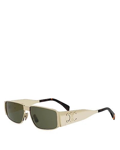 Celine Triomphe Rectangular Sunglasses, 59mm