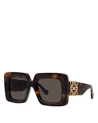 Loewe Anagram Rectangular Sunglasses, 51mm