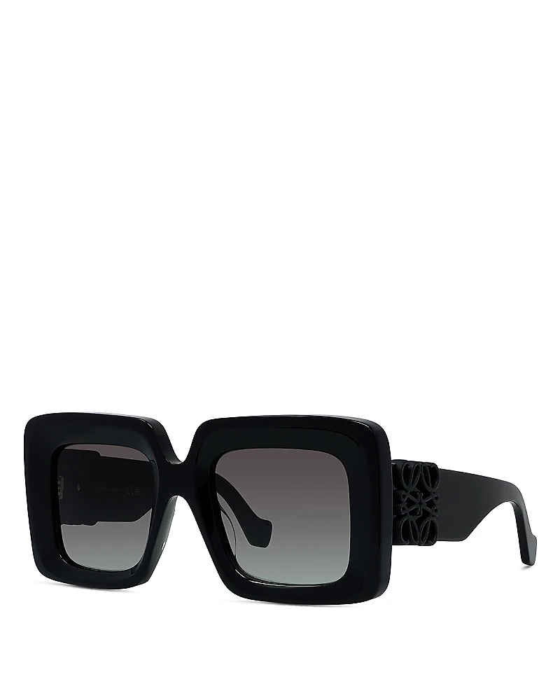 Loewe Anagram Rectangular Sunglasses, 51mm
