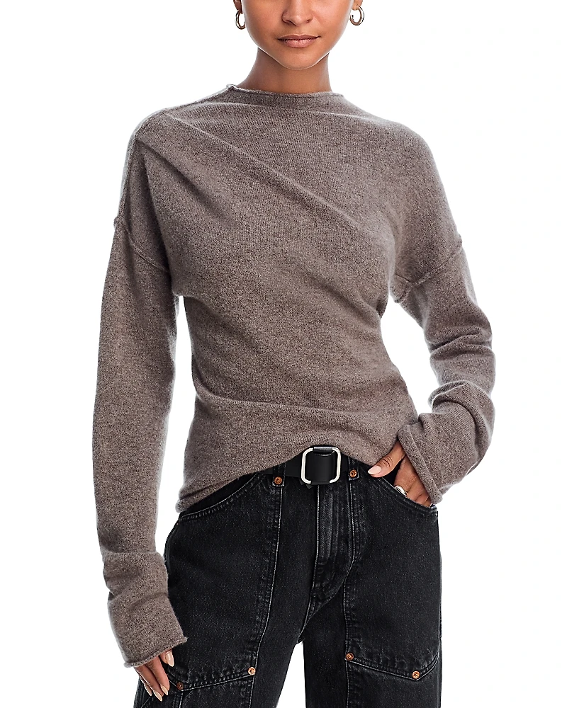 Helmut Lang Plush Slouchy Crewneck Sweater