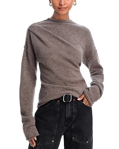 Helmut Lang Plush Slouchy Crewneck Sweater