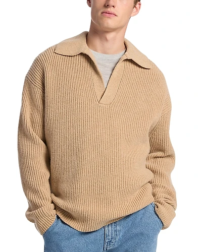 Michael Kors Textured Johnny Collar Sweater