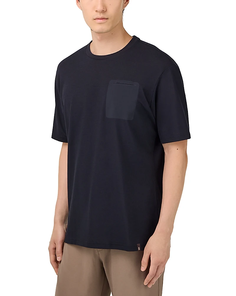 Boggi Milano Cool Jade Pique Pocket Tee